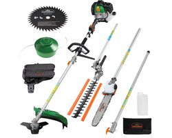 Gardebruk 5in1 Multitool - Tuin Kettingzaag Bosmaaier Trimmer - Benzine