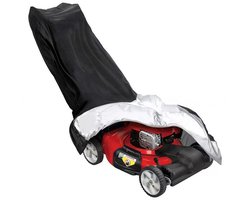 Grasmaaierhoes - Polyester Oxford-stof met trekkoord, waterdicht, stofdicht en winddicht (zwart, 193 x 63,5 x 112 cm).