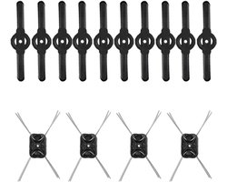 Grenintol - Grastrimmer - Bosmaaier - Kantenmaaier Accessoires - 4 Grastrimmerdraadjes, 10 Kunststof Bladen.