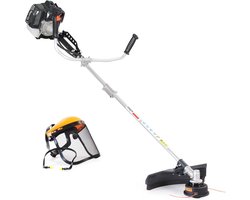 Krachtige 2-in-1 Benzine Grastrimmer en Bosmaaier 1.9 kW - Inclusief Accessoires