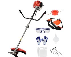 Krachtige 2-in-1 Gas Onkruidverdelger en Grastrimmer 52cc - Hoogwaardige Tuinaccessoires