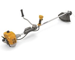 Motorzeis op benzine 900W met 43 cm maaibreedte, drietandmes en schouderriem