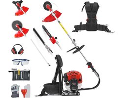 Multifunctioneel Tuingereedschap met 52cc Motor en Uitschuifbare Heggenschaar