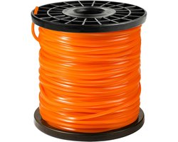Nylon Grastrimmer Draad 2.4 mm x 75 m Vierkant - Slazendraad Voor Bosmaaier