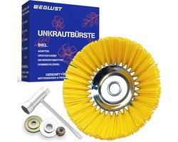 Nylon onkruidborstel voor bosmaaier 200 x 25,4 mm met draadborstel
