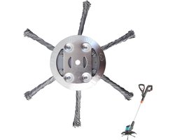 Onkruidborstel en trimmerkop voor bosmaaier - 6 koppen voor effectieve onkruidverwijdering