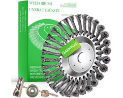 Onkruidborstel voor Bosmaaier en Grastrimmer - 150 mm Kegelborstel voor Mos- en Onkruidverwijdering