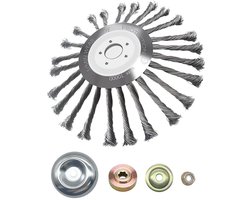 Onkruidborstel voor Bosmaaier met 4 Adapters - 255 mm
