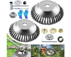 Onkruidborstel voor Bosmaaiers - Ronde Draadborstel - 15,2 cm + 20,3 cm