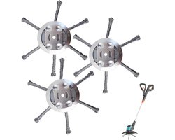 Onkruidborstels voor bosmaaiers - Set van 3 stuks voor effectieve onkruidverwijdering