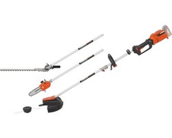 Powerplus Accu Tuingereedschap 4-in-1 POWDPG7553 - 40 V Haagschaar, Trimmer, Kettingzaag en Bosmaaier - zonder Batterij of Lader