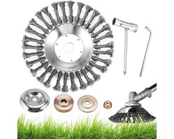 Professionele Onkruidborstel voor Bosmaaier - Effectieve Verwijdering van Onkruid en Mos