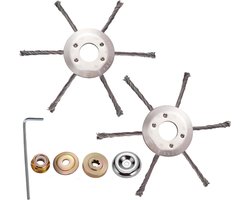 Staaldraad Trimmer - Bosmaaier Koppen - Tuin Onderhoud - Duurzaam Geknoopt Draad - 230 mm - Zilver
