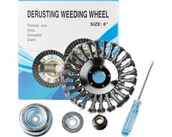 Staaldraadborstel voor Bosmaaier - 150 mm - Mos- en Onkruidverwijdering