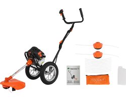 TIMBERPRO - Bosmaaier op wielen 52 cm³ - 3,0 PK met 2 maaikoppen