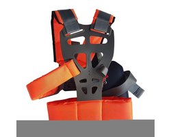 Trimmer Harnas - Draagriem Bosmaaier - Tuinonderhoud Gazon - Ergonomisch Ontwerp - 42x32x9 cm - Zwart
