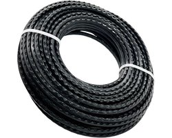 Trimmerdraad - Grasmaaieronderdelen - Onkruid Verwijderen - Nieuw PA6 Materiaal - 30 Mm 15 M - Zwart