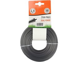 Versterkte Trimmerdraad 50m Rond 2.4mm Reserve Draad voor Bosmaaier en Heggenschaar