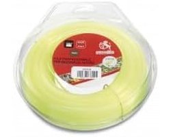 Vierkante Trimmerdraad Geel 4,0 mm x 30 m voor Bosmaaier