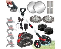 Zweefmaaier - Bosmaaier Electrisch - Grastrimmer met Accu - Grasmaaier - Handmaaier met Wielen - Maaien