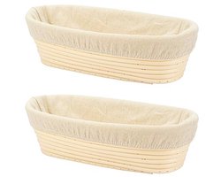 10 Inch Ovale Brood Banneton Set voor Professionele en Thuisbakkers