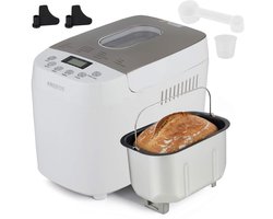 AREBOS Broodbakmachine - 1500g - met 15 Programma's - Timer - 850W