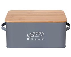 Broodbak met Bamboe Deksel - Keukenopberger voor Vers Brood