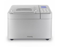 Broodbakmachine met 15 programma's voor zelfgemaakt brood, jam en yoghurt - Tot 1 kg brood, LCD-display, Uitgestelde startfunctie