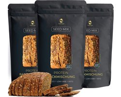 Broodbakmix zonder gluten en koolhydraten - 20% eiwit - 4g koolhydraten - glutenvrij - keto - paleo - low carb - voor 1,65 kg brood