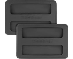 broodroosterhoezen, zwarte siliconen broodroosterhoezen 2 sneetjes brood machine stofkap broodrooster bovendeksel