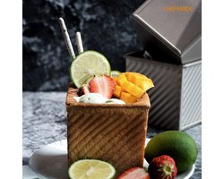 Commerciële Pullman Broodpan met Deksel - Non-Stick Rechthoekige Toast Doos voor Oven Bakken