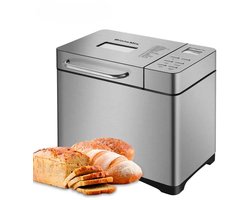 De Warenloods - Broodbakmachine - 19-in-1 - Deegmachine - Deeg kneed functie - Brood Bakken - Met Fruit en Noten Dispenser - RVS