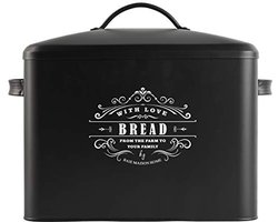 Extra grote zwarte brooddoos voor al uw broodopslag en organisatie
