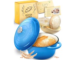 Gietijzeren Pan Met Gaarmand - 26 cm - Ideale Broodpot Voor Bakken