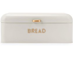 Grote Brooddoos van Poedergecoat Staal - Voor Tot 2 Broden, Gebak en Bagels