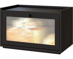 Grote Broodtrommel met Bamboe Deur voor Aanrecht - Opslag voor Brood en Gebak