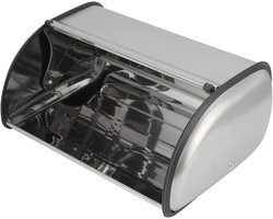 Grote Broodtrommel Roestvrij Staal met Deksel - Compact en Antislip Brood Opslag