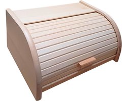 Houten broodtrommel met roldeur of drop-down-deur - Perfect voor het bewaren van brood