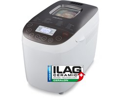 MEDION Broodbakmachine, 950 W, tot 1600 g | 20 bakprogramma's, 3 bruiningsniveaus, warmhoudfunctie, startuitstel, MD 12040