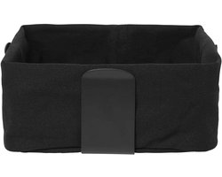 Moderne Zwarte Broodmand Rechthoekig voor Brood en Gebak - Groot Formaat