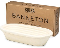Ovale Brood Proofing Mand van Houten Pulp voor Perfecte Broden