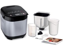 Quvo® Broodbakmachine - Broodbakmachines - Broodbak machine - Zilver/Zwart- ‎29cm x 31cm x 29cm