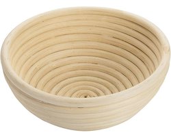 Rond Rijsmandje voor Brooddeeg - Ø 17,5 cm, Natuurlijk Rotan