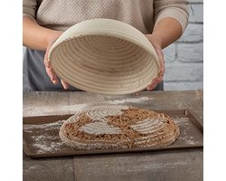 Ronde Rijsmand 27 cm - Natuurlijke Rotan Rijsmand voor Luchtig Zelfgemaakt Brood
