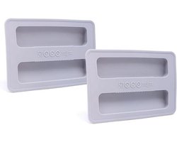 Stofhoes - 2 Stuks - Stofhoes Voor De Broodbakmachine - 2-Sneden Broodrooster Deksel - Broodroosterhoezen - Brood Broodrooster Afdekking - Geschikt Voor Keukentoaster Sandwichtoaster Broodmachines - Grijs