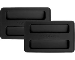 Stofhoes - 2 Stuks - Stofhoes Voor De Broodbakmachine - 2-Sneden Broodrooster Deksel - Broodroosterhoezen - Brood Broodrooster Afdekking - Geschikt Voor Keukentoaster Sandwichtoaster Broodmachines - Zwart