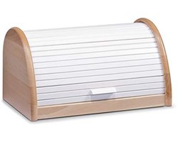 Witte Houten Broodtrommel 39x25x21 cm