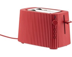 Alessi Plissé Broodrooster - 6 standen - 2 sleuven - Rood