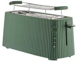 Alessi Plissé Broodrooster XL - 6 standen - 2 sleuven - Groen
