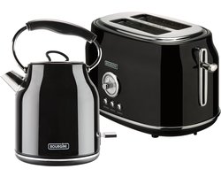 Bourgini Retro waterkoker broodrooster set